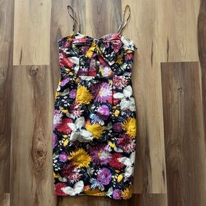 Moulinette Soeurs Strapless Dress in Vibrant Floral
